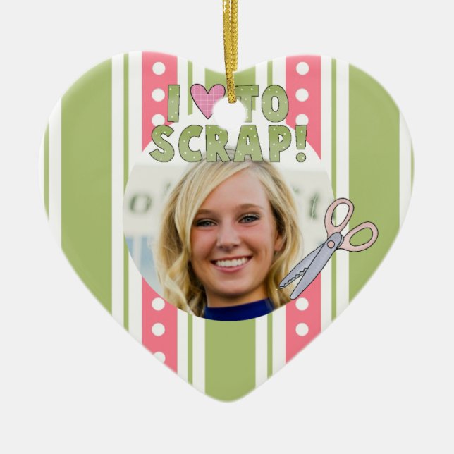 Personlig Scrapbooking Photo Ornament (Framsidan)