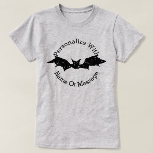 Personlig Scribble Fladdermus T-Shirt