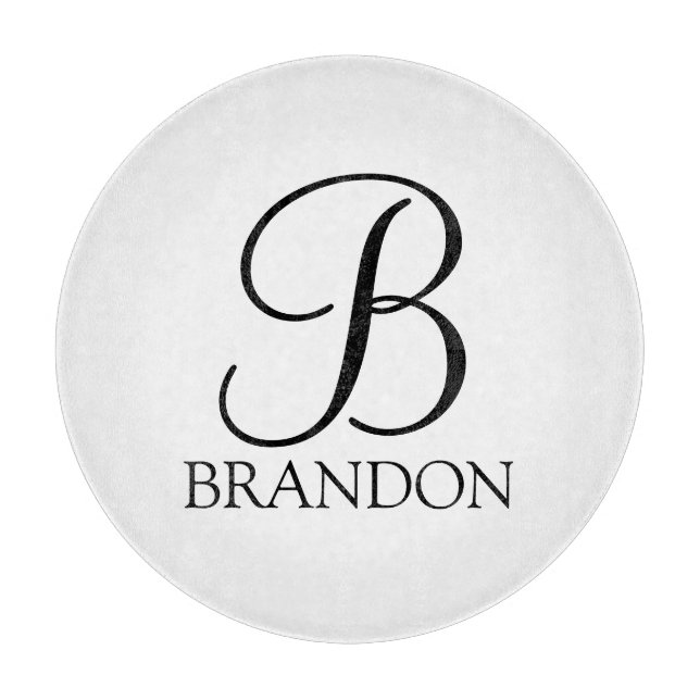 Personlig Script Monogram och Namn (Framsidan)