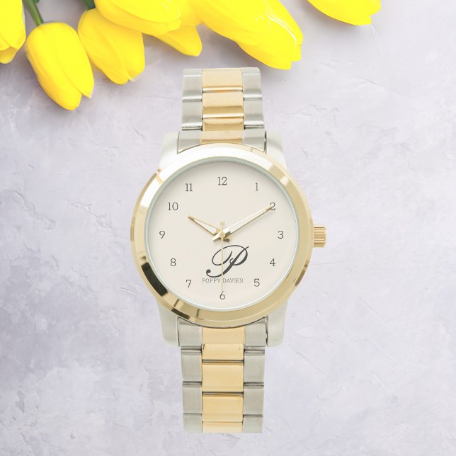 Personlig Script Watch -  Rosa Introduktion Armbandsur (Skapare uppladdad)