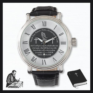 Personlig Scripture Gift-ikoner för pastorer Armbandsur