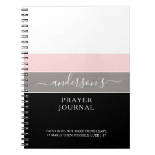 Personlig Scripture Modern Simple Payer Journal Anteckningsbok