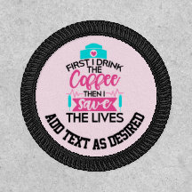 Personlig Scrubs Nurse Drink Coffee Spara Lives