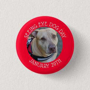 Personlig Se Öga Hund Dag 29 januari-knapp Knapp
