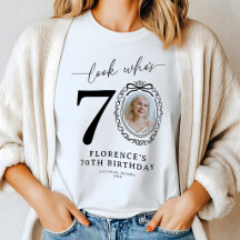 Personlig "Se Vem Som Fyller 70" Foto Födelsedags-
