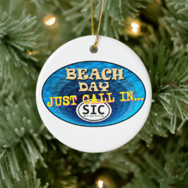 Personlig Sea Isle City New jersey Beach SIC NJ Julgransprydnad Keramik
