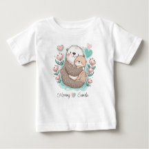 Personlig Sea Otter Kärlek Baby T-shirt