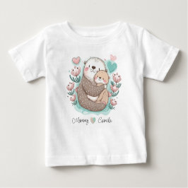 Personlig Sea Otter Kärlek Baby T-shirt