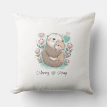 Personlig Sea Otter Kärlek Pillow