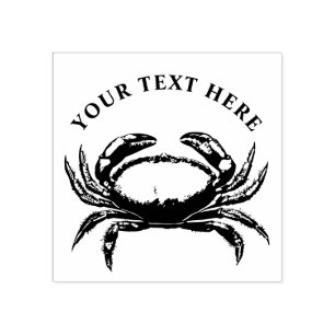 Personlig Seafood Crab Stämpel