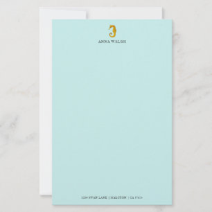 Personlig Seahorse Stationery Brevpapper