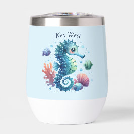 Personlig Seahorse Summer Vin Tumbler