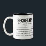 Personlig Secretary Funny Två-Tonad Mugg<br><div class="desc">Personligens sekreterare för funy Admin Professionells Gifts!</div>