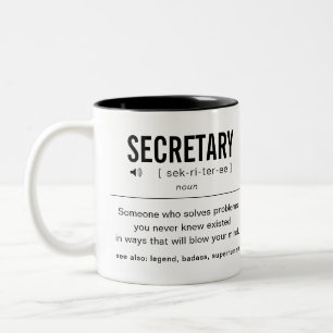 Personlig Secretary Funny Två-Tonad Mugg