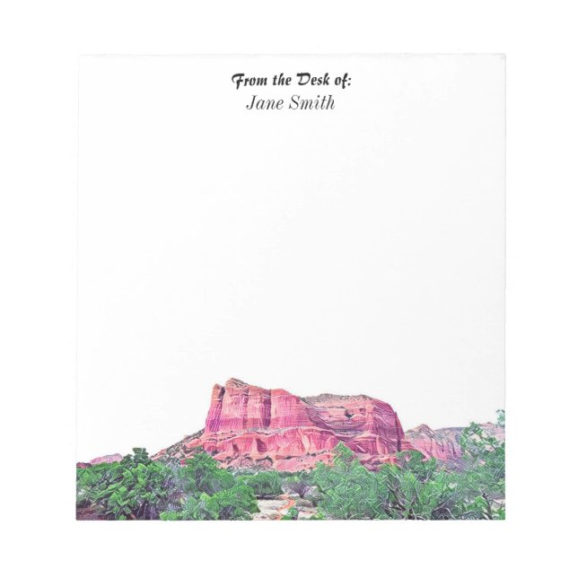 Personlig Sedona Arizona Anteckningsblock (Framsida)