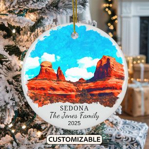 Personlig Sedona Ornament, delstaten Arizona Julgransprydnad Keramik