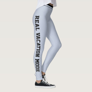 Personlig semester Klassisk pulverblå svart Leggings