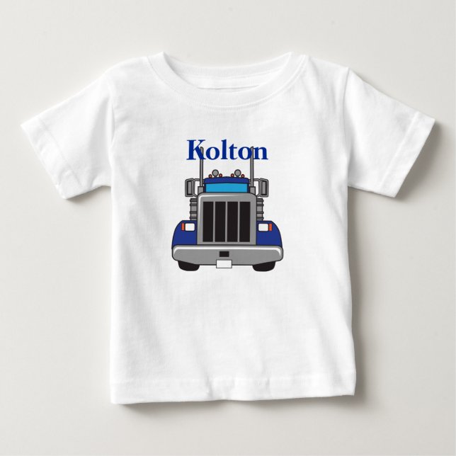 Personlig Semi Lastbil T Shirt (Framsida)