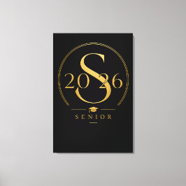 Personlig Seniorklass 2026 Namn Examen Konst Canvastryck