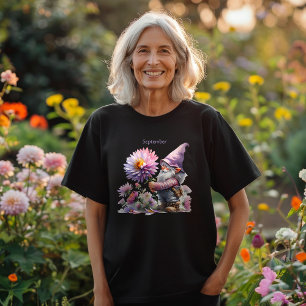 Personlig September Birth Month Garden Gnome T Shirt