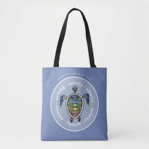 Personlig Serenity Sköldpadda Chakras Tygkasse