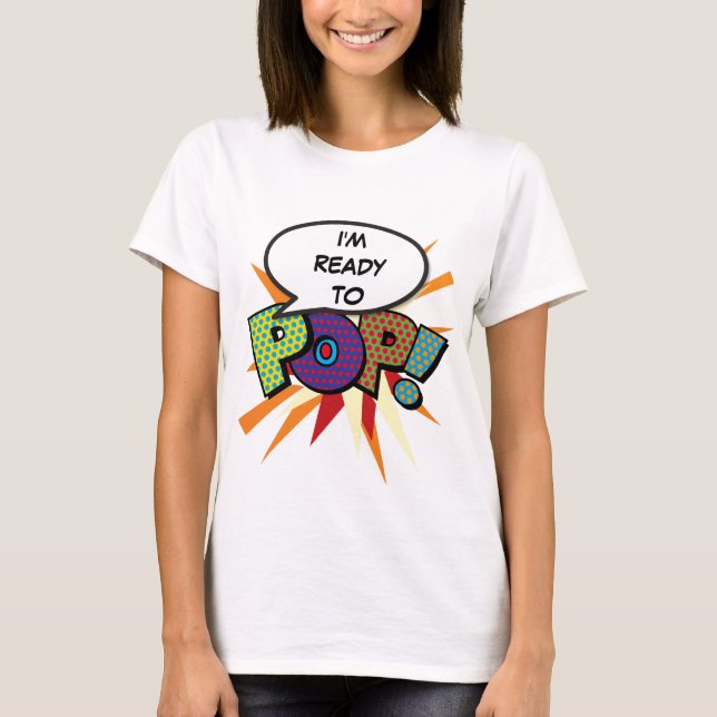 Personlig serietidning Pop Art redo att poppa Tee (Framsida)