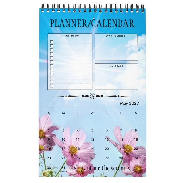 Personlig Service Prayer Recovery Gift-plan Kalender (May 2027)