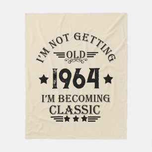 Personlig sextio vintagar 60:e födelsedagsfesten fleecefilt