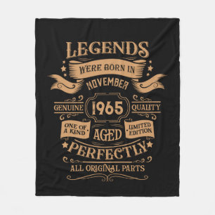 Personlig sextio vintagar 60:e födelsedagsfesten fleecefilt
