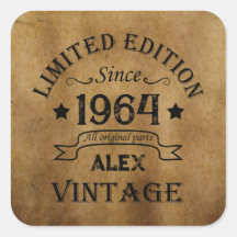 Personlig sextio vintagar 60:e födelsedagsfesten