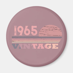 Personlig sextio vintagar 60:e födelsedagsfesten magnet