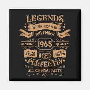 Personlig sextio vintagar 60:e födelsedagsfesten magnet
