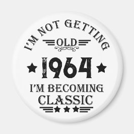Personlig sextio vintagar 60:e födelsedagsfesten magnet