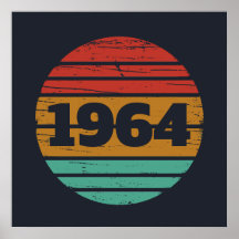 Personlig sextio vintage 60-årspresenter
