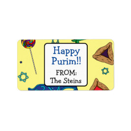 Personlig Shaloch Manot Adressetiketter