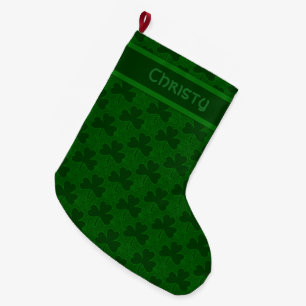 Personlig Shamocks Small jul Stocking Stor Julstrumpa