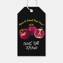 Personlig Shanah Tovah pomegranat Presentetikett