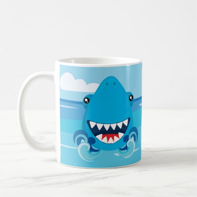 Personlig Shark Mugg (Vänster)