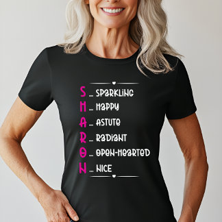 Personlig Sharon Namn Art T Shirt