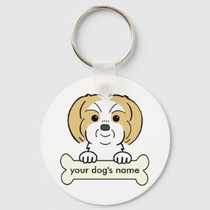 Personlig Shih Tzu Nyckelring