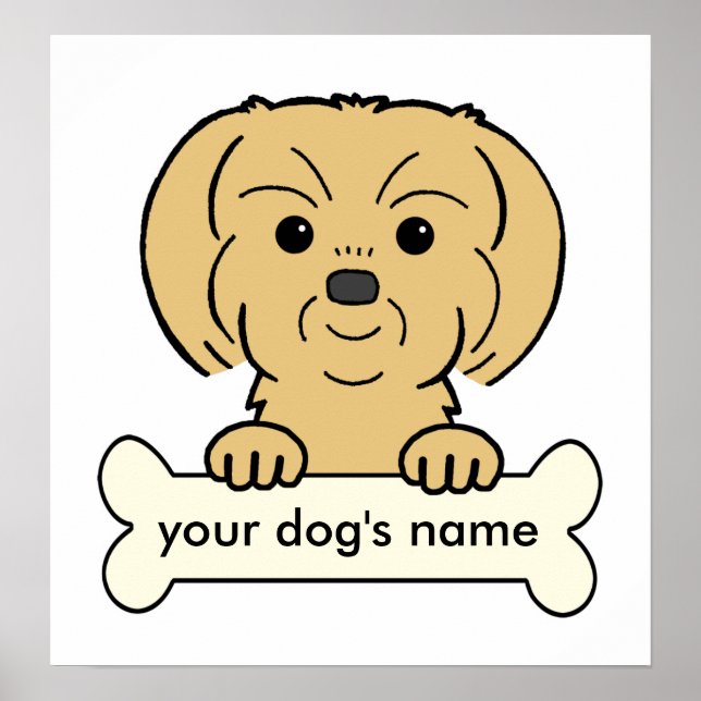 Personlig Shih Tzu Poster (Framsidan)