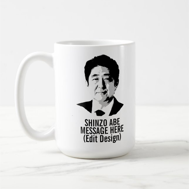 PERSONLIG SHINZO ABE KAFFEMUGG (Vänster)