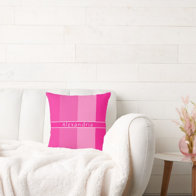 Personlig Shock rosa Rand Kudde (Soffa)