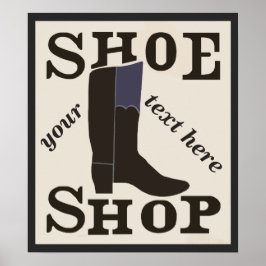 Personlig Shoe Shop Poster