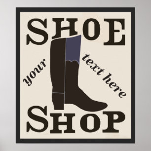 Personlig Shoe Shop Poster
