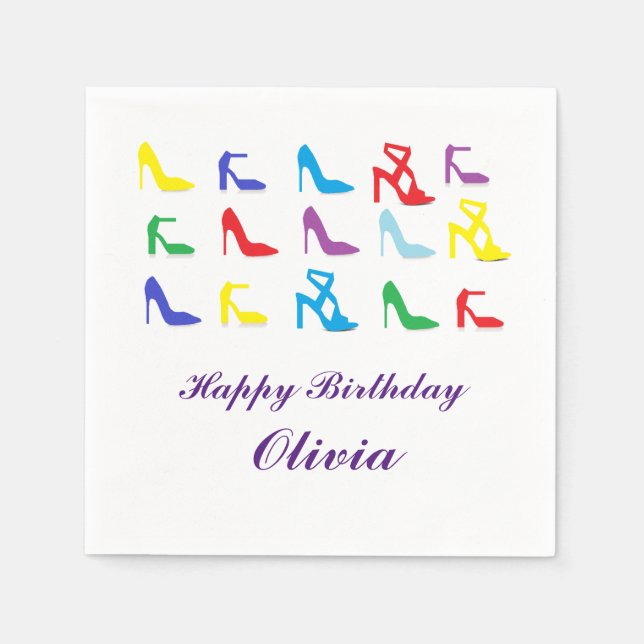 Personlig "Shoes" Pappra blöjor Pappersservett (Framsidan)