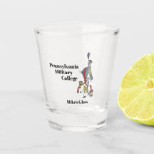 PERSONLIG SHOT GLASS W/PMC PROUD CADET LOGOTYP