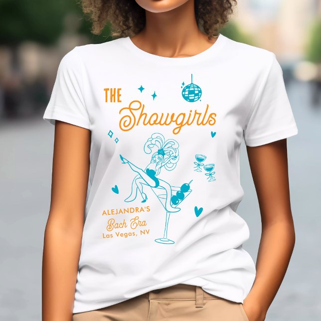 Personlig Showgirl Brudens sida Bachelorette T Shirt (Skapare uppladdad)