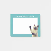 Personlig Siamese Kitten Teal Blue