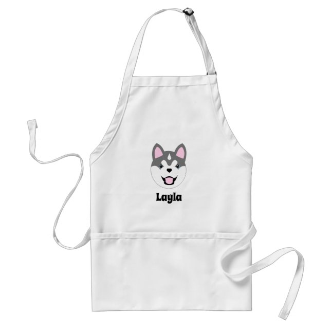 Personlig Siberian husky Hund Apron Förkläde (Framsidan)